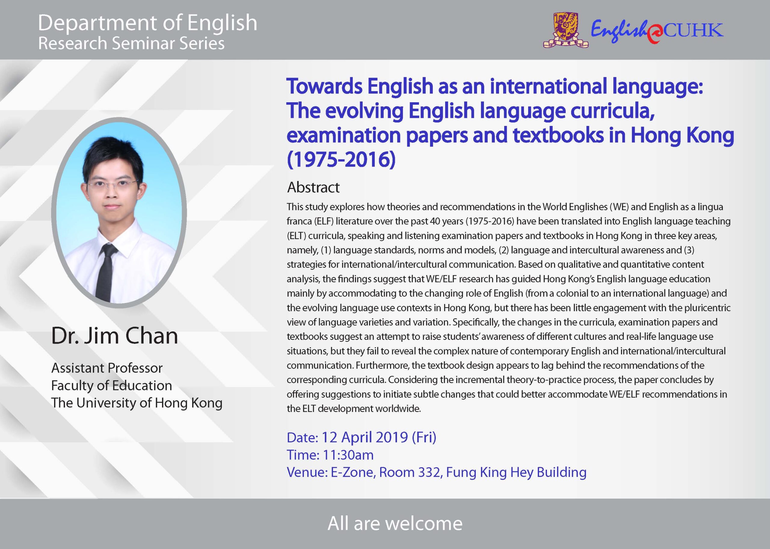 Towards English as an international language: The evolving English language curricula, examination papers and textbooks in Hong Kong (1975-2016)