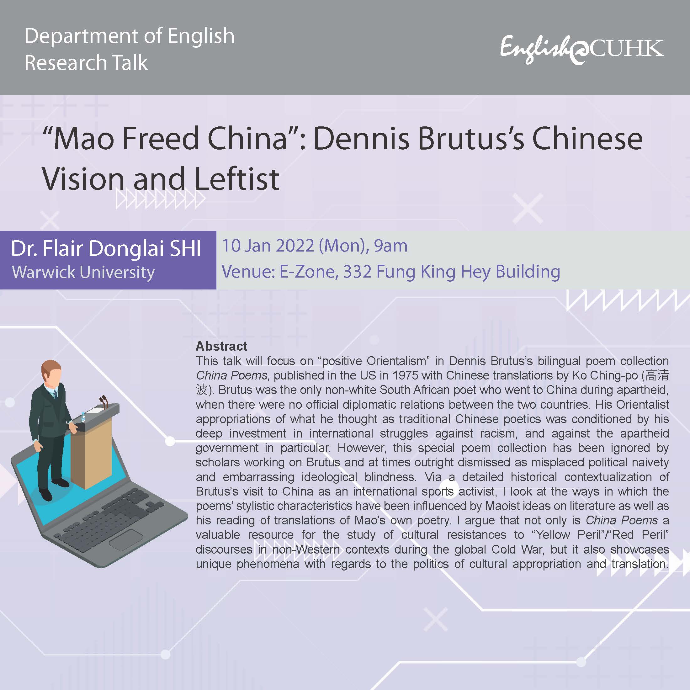 “Mao Freed China”: Dennis Brutus’s Chinese Vision and Leftist Orientalism in the Cold War