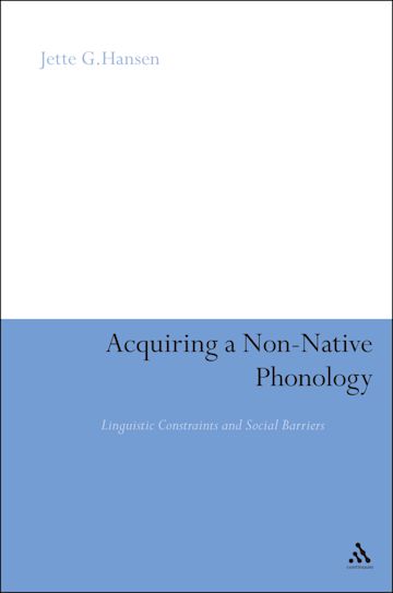 Acquiring a Non-Native Phonology: Linguistic Constraints and Social Barriers. London: Continuum Publishers Limited. Hardcover.